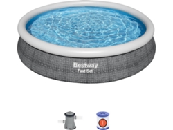 Piscina Hinchable BESTWAY 57445 (con Cartucho - 5377 L - 366x76cm)