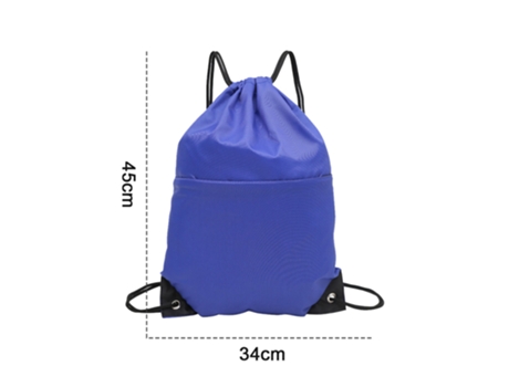 Bolsa de Viaje ZMDECQNA Impermeable Cordón Bolsillo Exteriores Gran Azul