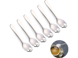 2026da-cuchara De Azúcar Craneo, Cuchara De Acero Inoxidable 304 Para Té Y Café (6 Piezas)