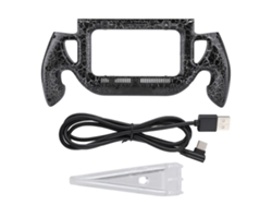 Funda protectora con efecto agrietado para Nintendo Switch, accesorio Grip Truyuety (negro)