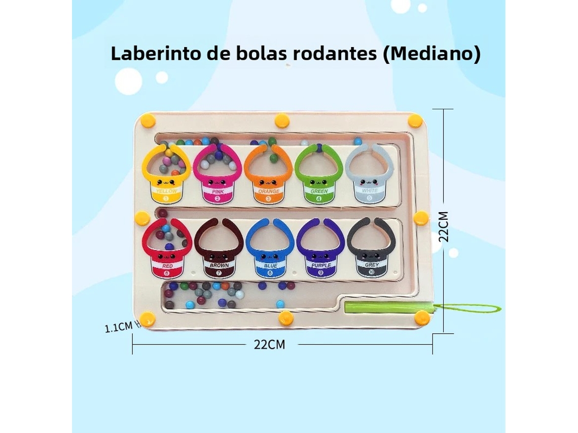 Bola magnética con laberinto para niños para mejorar la concentración del bebé.