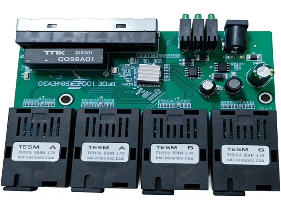 Conmutador De Fibra Ethernet De Alta Velocidad, Convertidor De Medios Ópticos Para Redes Empresariales