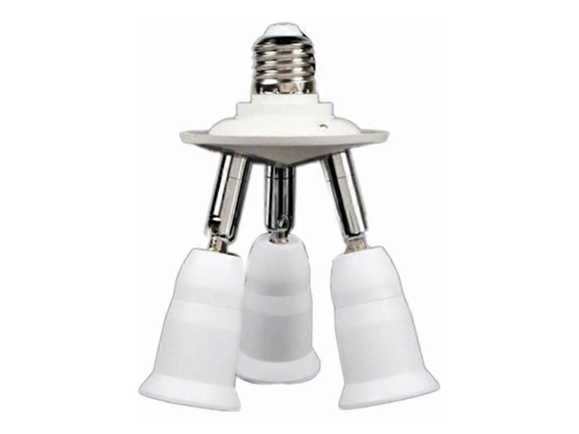 Adaptador divisor Rebe E27, bombilla LED estándar, portalámparas convertidor, ajustable 360/180 grados para bombillas y fotografía.