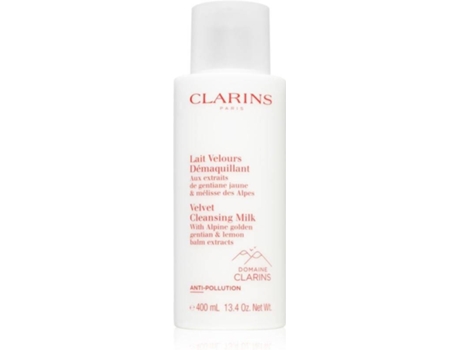 Leche de Limpieza CLARINS Velvet Cleansing Milk With Alpine Golden Gentian & Lemon Balm Extracts (400ml)