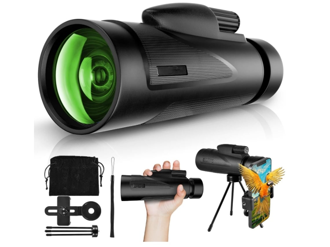 Telescópio Monocular 12x50 De Alta Ampliação Adequado Para Viagens Ao Ar Livre Preto Saisiyiky