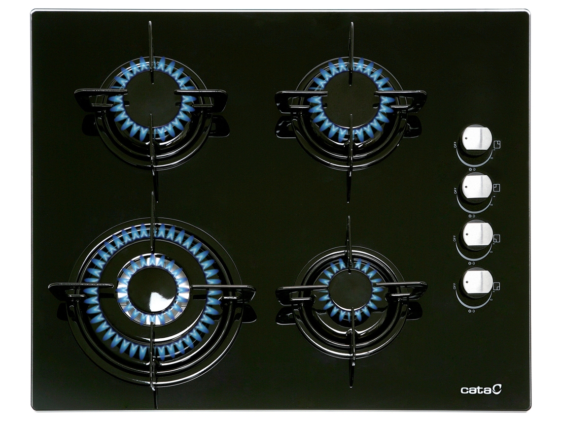 Placa de Gas CATA CIB 6031 BK (Gas Butano-propano - 59 cm - Negro)