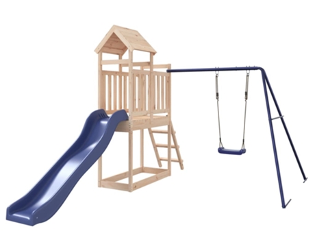 Parque Infantil De Exterior VIDAXL Marrón Madera