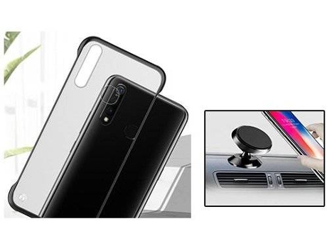 Kit Carcasa + Protector de Pantalla Huawei Honor 10i PHONECARE Transparente / Negro