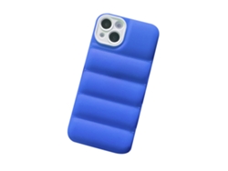 Cubre Teléfono 3d Puffy De Protección Antivibraciones Para Apple 12 Pro Max Klein Blue