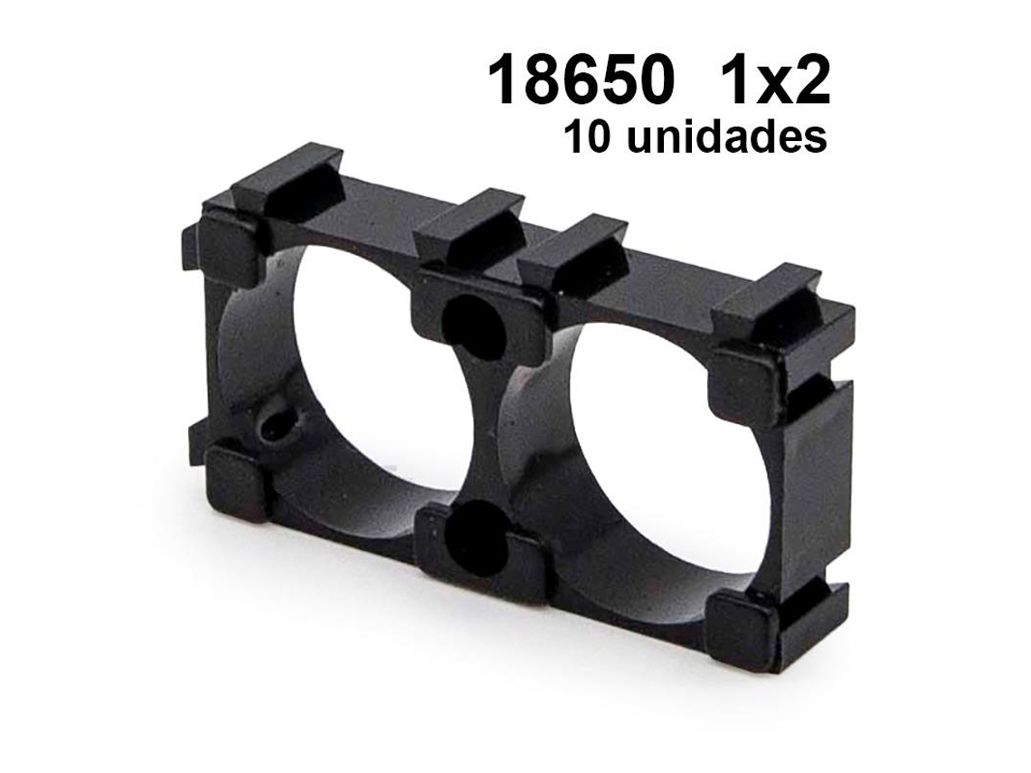 Soporte Baterías 18650 1x2 - 10 Uds