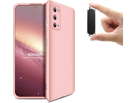 Carcasa y Soporte Samsung S20 Slim armor 360º Rosa