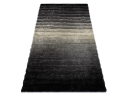 Alfombra Moderno Flim 007-B6 Lanudo, Rayas - Structural Gris (160 x 220 cm)