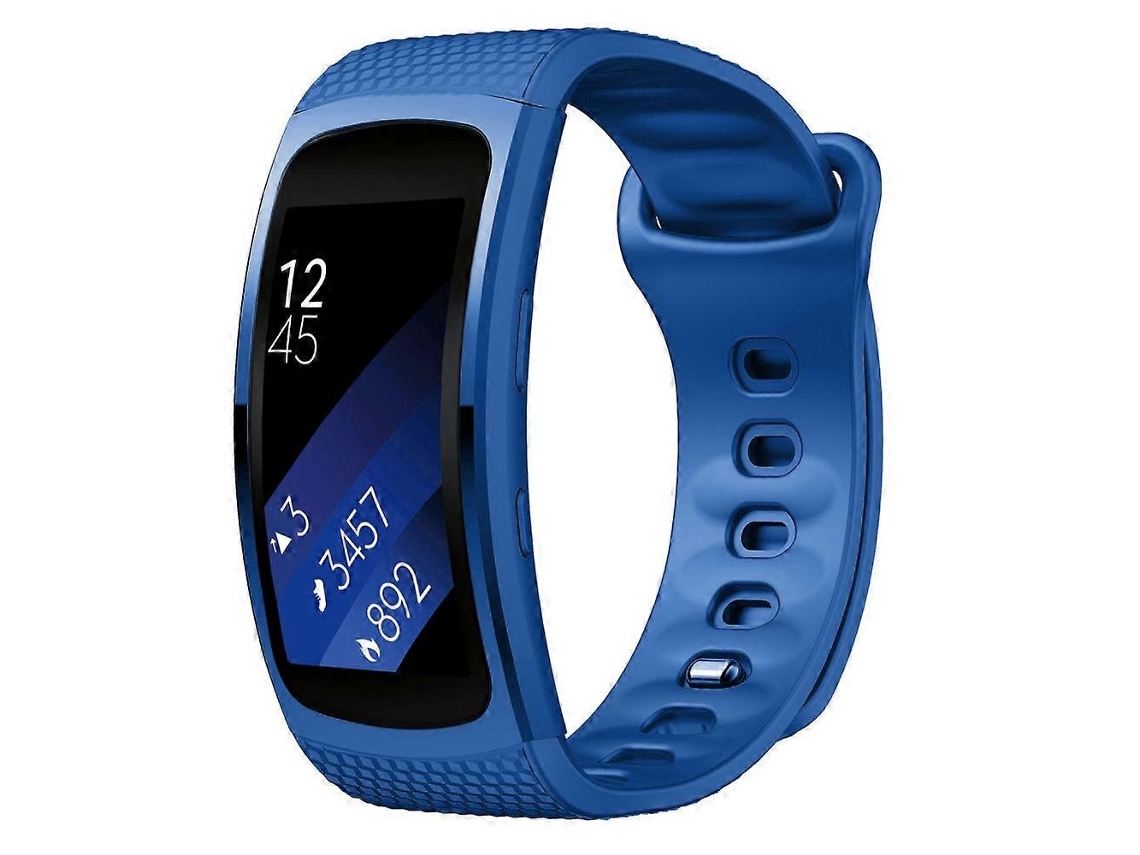 Correa de silicona para Samsung Gear Fit2 SM-R360, tamaño de la correa: 126-175 mm (azul)