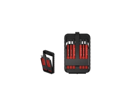 WIHA Juego de bits slimBit electric ranurados, PlusMinus/Pozidriv, de 7 unid., incl. caja de slimBits (43158)
