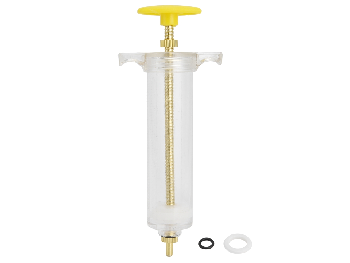 Jeringa Veterinaria Manual De 50 Ml Para Cerdos, Vacas, Ovejas, Perros Y Gatos - Plástico, Acero Y Cobre