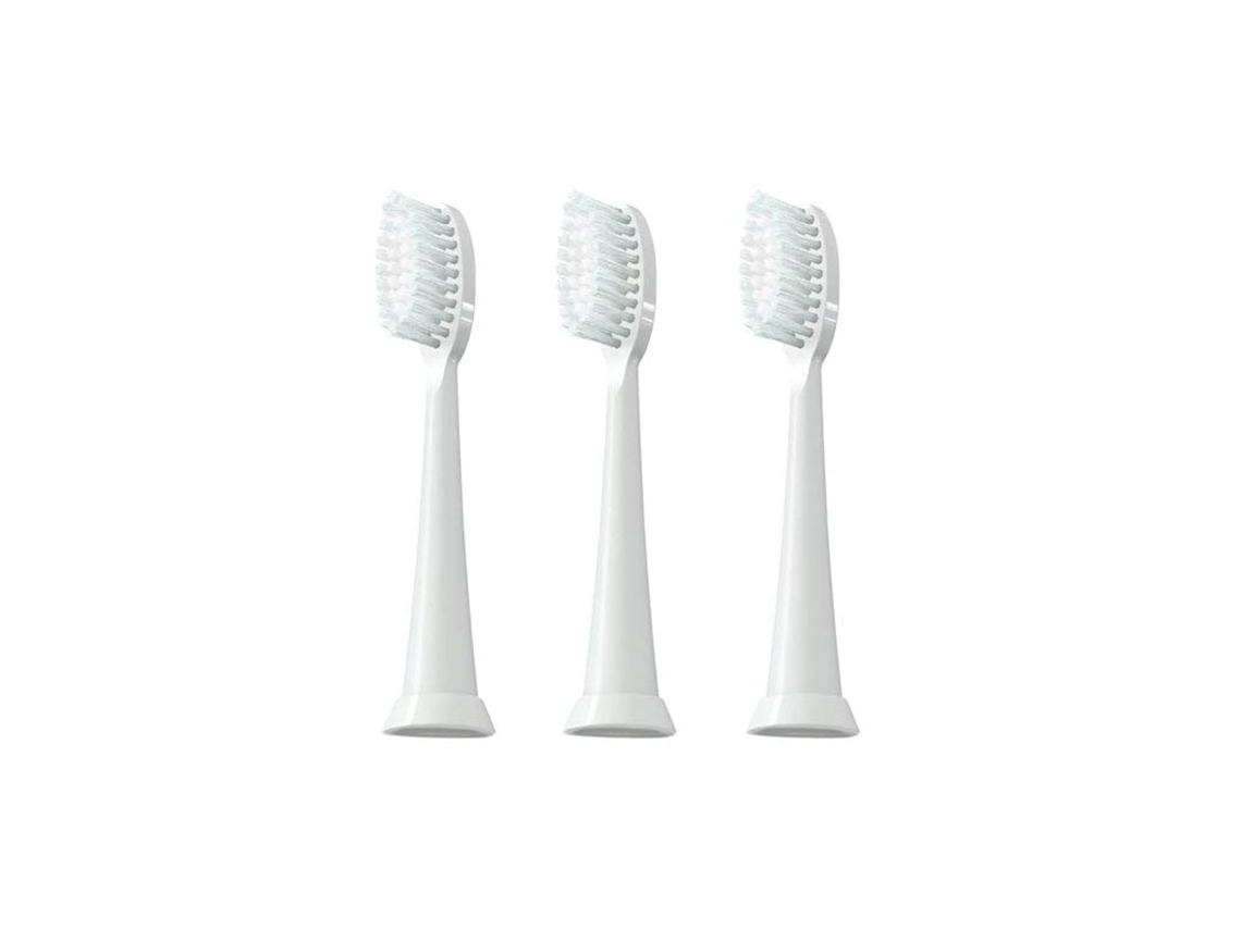 Cabezales de repuesto para cepillo de dientes eléctrico Clean Sonic, paquete de 3, color blanco