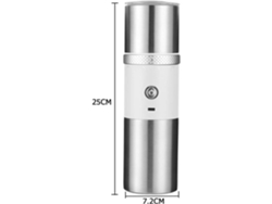 Molinillo de café eléctrico portátil, máquina de espresso de acero inoxidable, 15 configuraciones