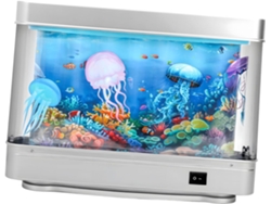 Lámpara Decorativa Luminosa Con Forma De Medusa Para Acuario, De Plástico Abs, Con Iluminación Led Segura.