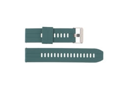 Cinto De Relógio Silicone 22mm Universal Quick Release Para Realme Watch 2 E Amazfit Gtr 3 - Verde Escuro