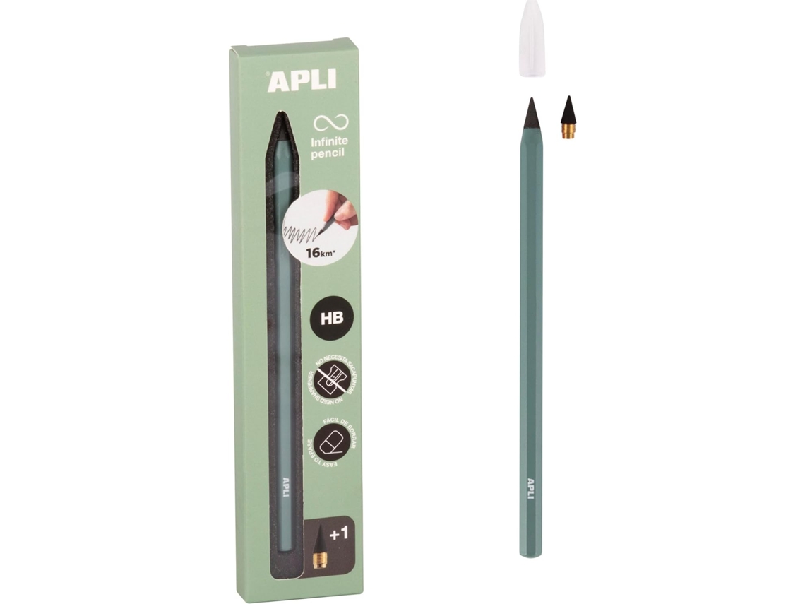 Lápiz Infinito Verde Apli 19801 Hb