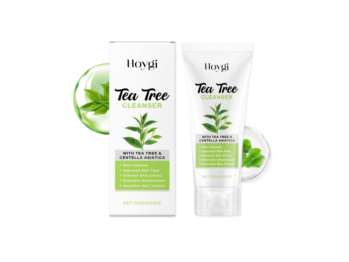 Limpiador exfoliante con aceite de árbol de té