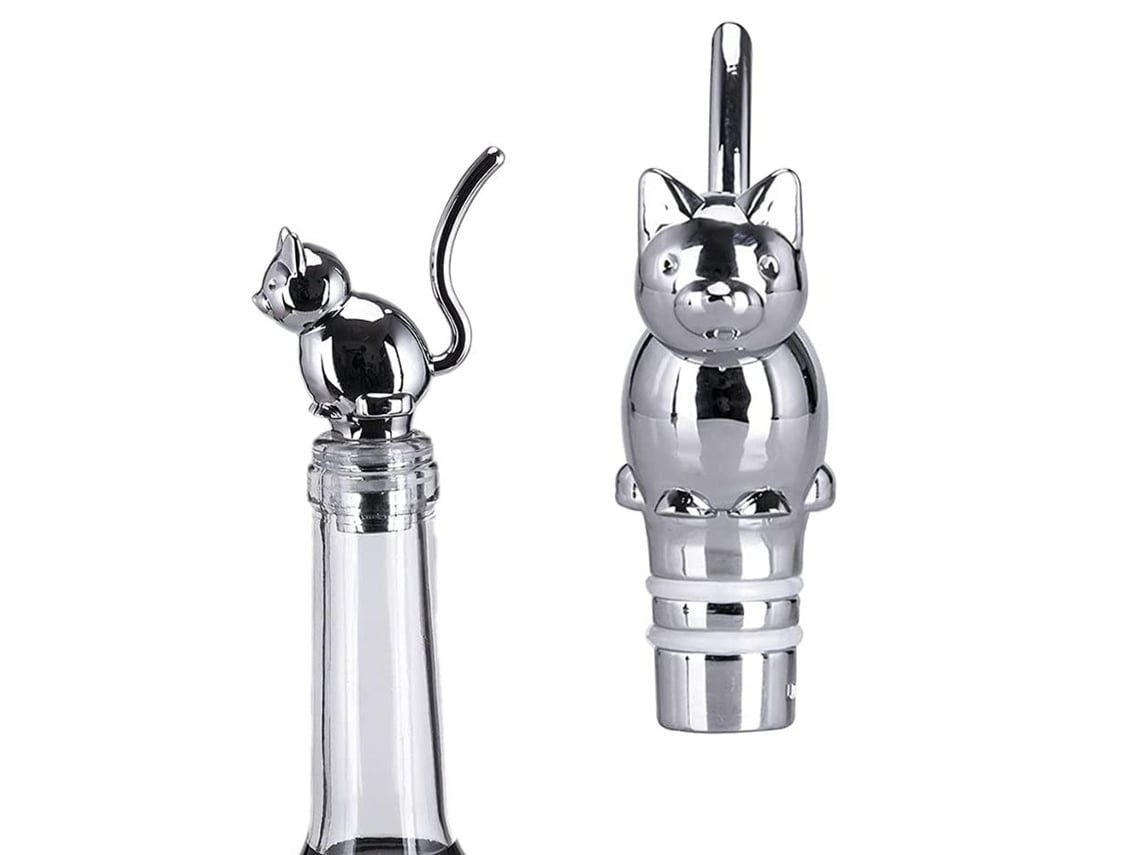 Tapones reutilizables para botellas de bebidas y cerveza, tapones divertidos para vino, tapones decorados para vino, paquete de 1 unidad ZYBLSSBB
