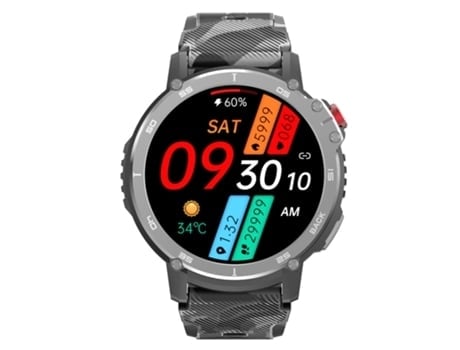 Smartwatches Chronus Pantalla 1 6 Pulgadas Ip68 Resistente Al Agua Plata AUJEZON