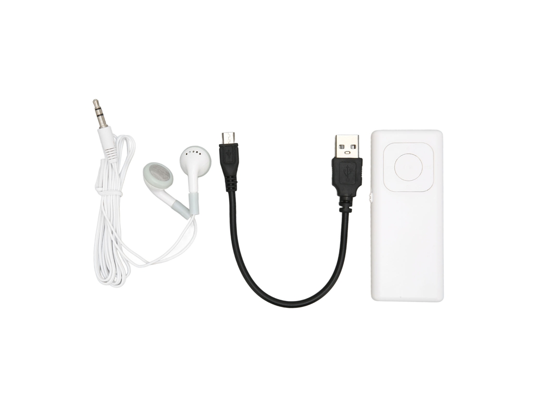 Reproductor Mp3 Sonido Sin Pérdidas Tarjeta De Memoria 64g Reproductor De Música Portátil Pequeño Blanco