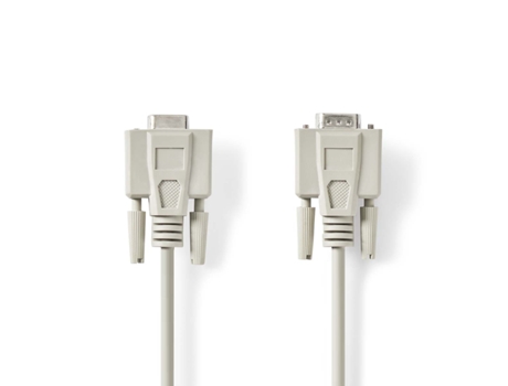 Cable serie NEDIS D-Sub macho 9 pines hembra D-Sub 9 pines niquelado 5,00 M
