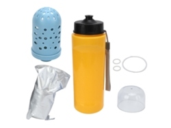 Botella De Agua Con Filtro Portátil 750ml Amarilla Para Viaje Senderismo Camping Outdoor