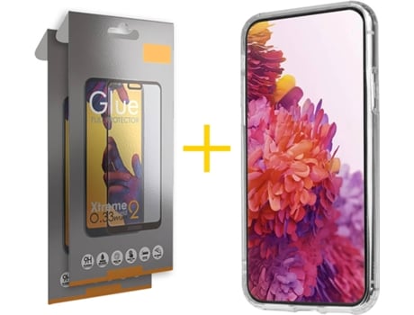 Carcasa + 2 Protectores de Pantalla para Huawei P40 Lite SKYHE Transparente Claro