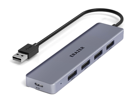 Adaptador ERAZER Ha05 5In1 Tipo-C a 4Usb3.0 Tipo-C 0.2M para Huawei Mate40/P50 S20