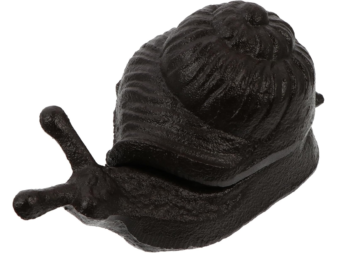 Caja De Llaves De Hierro Negro Con Forma De Caracol Para Almacenamiento Seguro Y Decoración.