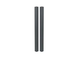 Juego De 2 Postes Elda 15x15cm Aluminio Al.240cm Gris Antracita