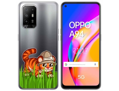 Carcasa Oppo A94 5G TUMUNDOSMARTPHONE Dibujos Transparente Multicolor