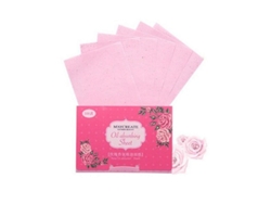 Papel Secante Facial Botánico, Papel Secante De Belleza: Elimina El Brillo No Deseado, 100 Tabletas Con Aroma A Rosas.