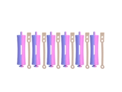 2026 - Conjunto de 6 rolos de cabelo padrão para ondular o cabelo com presilha - Ferramenta de cabeleireiro SH-9