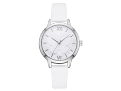 Reloj De Pulsera Casual Para Mujer Lvpai Con Correa De Piel Sintética, Estilo Clásico Sencillo, Blanco.