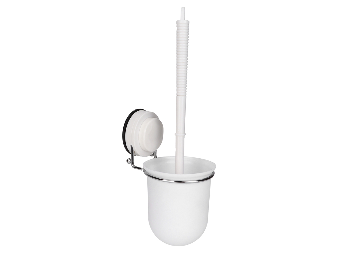 Cepillo Para Inodoro Con Soporte De Pared, Kit De Limpieza Para Baño, Plástico Duradero, Diseño Espacioso.