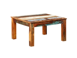 Mesa de Centro de Apoyo Cuadrada en Madera Reciclada