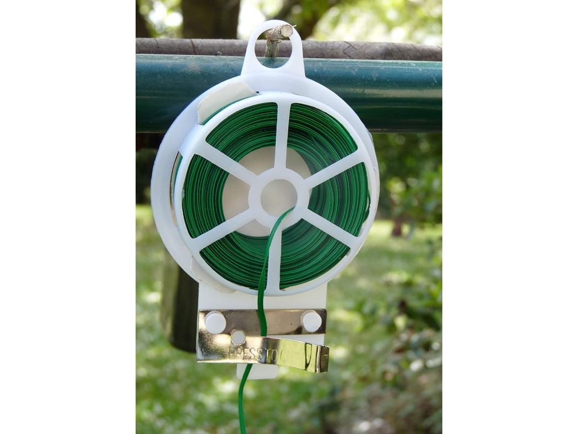 Cable De Hierro Recubierto De Plástico De 100 M Para Sujeción De Plantas De Jardín Vl, Verde - Sistema De Corte Integrado Para Plantas Trepadoras