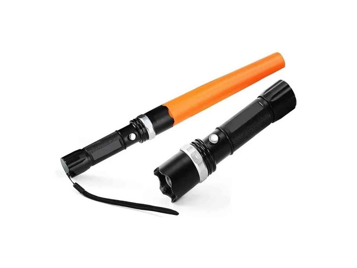 Linterna Lampara Táctica De Mano Recargable Power Style Swat SUNNING