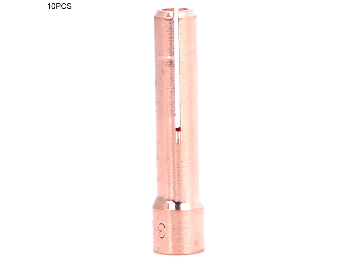 Juego De 10 Conectores De Cobre Para Antorchas De Soldadura Tig 10n22s-25s, Consumibles Para Arco De Argón (10n25s).