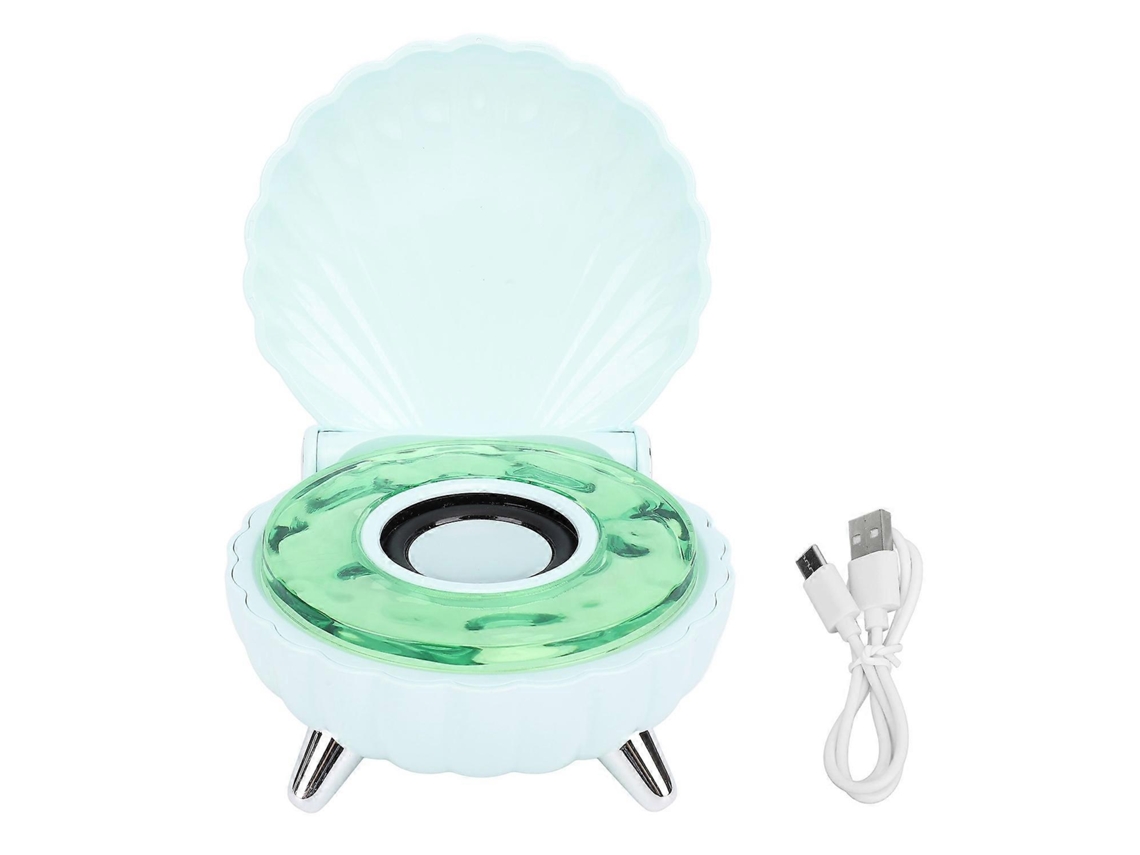 Altavoz Bluetooth único en forma de concha con luz nocturna colorida de 1200 mAh para dormitorio Chennnls