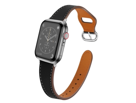 Correa para Apple Watch 41mm / 40mm / 38 mm Imitación Cuero Negro AVIZAR