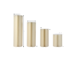 Soporte para flores, diseño plegable, construcción de cartón resistente, 3 piezas de 60, 80 y 100 cm, 4 piezas de 40, 60, 80 y 100 cm, OEM