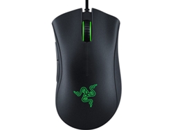Ratón Para Juegos: Sensor Óptico De 6400 Dpi - 5 Botones Programables - Interruptores Mecánicos - Agarre Lateral De Goma - Negro