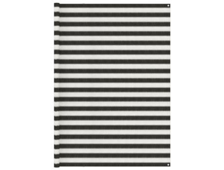vidaXL Alfombra de tienda de campaña antracita y blanco 250x350 cm