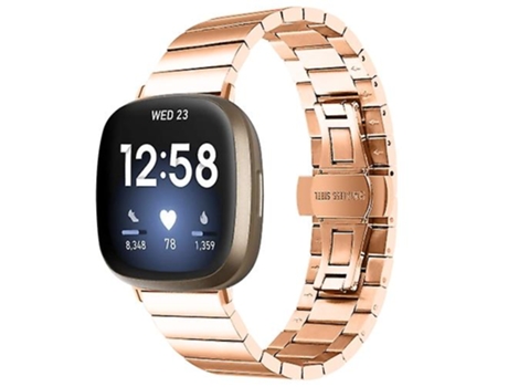 Correa Smartwatch Para Fitbit Versa 3/Sense Oro Rosa VENISYMLIS