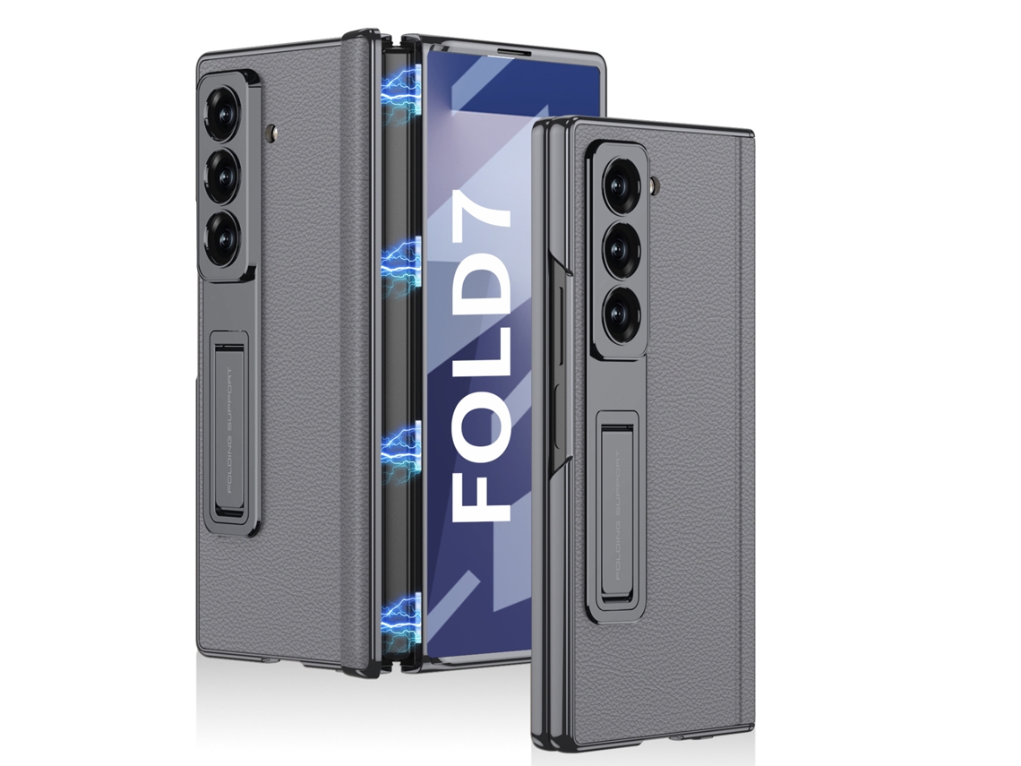 Funda Eifson Para Samsung Z Fold 7 Con Protector De Pantalla Integrado Y Bisagra Magnética (gris Frío)
